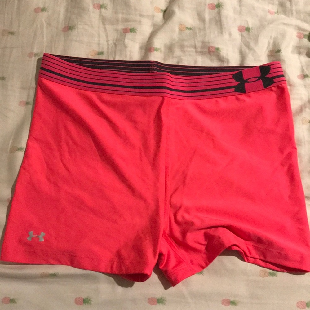 Sale! Hot pink Underarmour shorts in great condition!